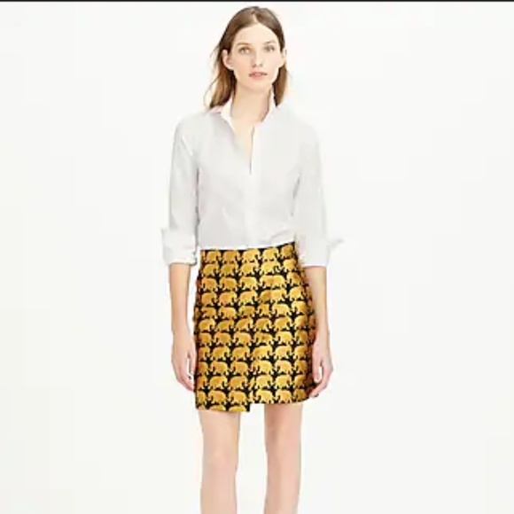 J. Crew Origami Skirt in Elephant Parade - Picture 1 of 4